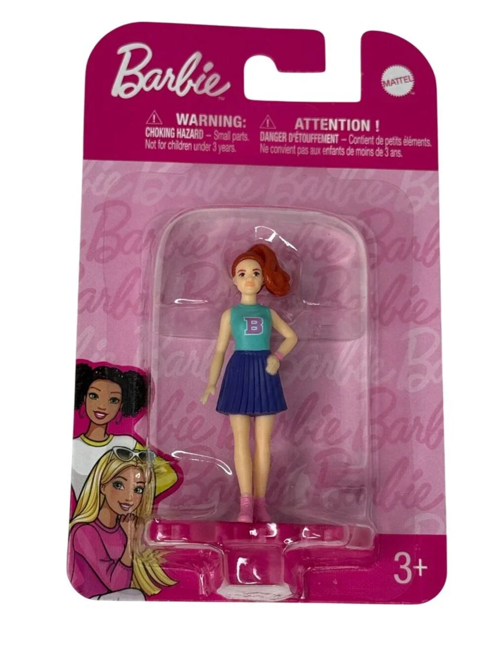 Barbie Mini Figure Cheer Uniform Letter B New